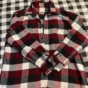 Men’s American Eagle plaid flannel button down XL